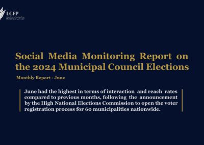 Monitoring social media around municipal council elections (June)